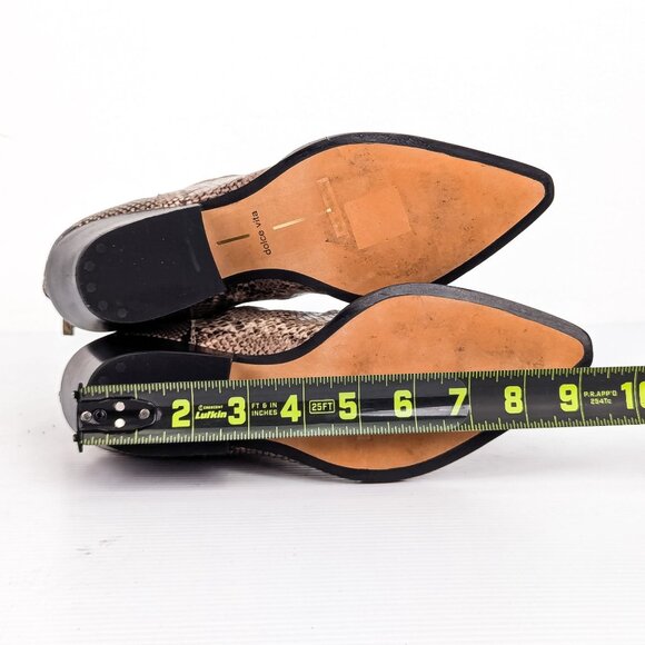 Dolce Vita Women Shanta Vegan Snake Print Pointy Toe Fashion Ankle Boots sz 7.5 - Picture 5 of 7